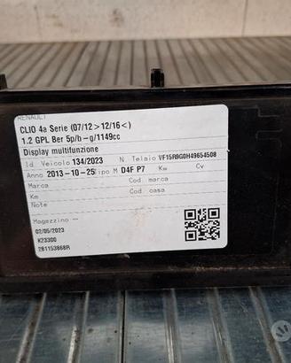 AUTORADIO RENAULT CLIO 2013 2811-52982R