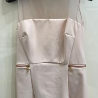 Abito rosa antico elegante sopra ginocchio liu jo