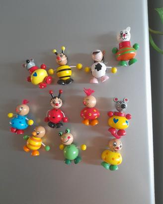 Simpatici magnetini decorativi in legno