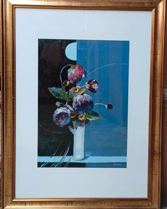 quadro a olio su carta di  iacchini Giuseppe 