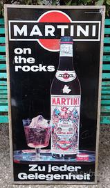 Insegna originale Martini in lamiera Vintage