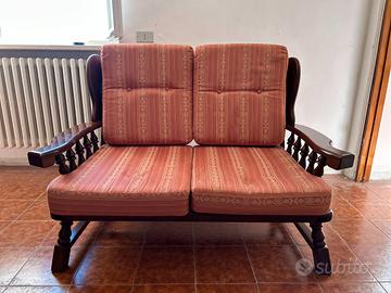 Divano in legno 2 posti