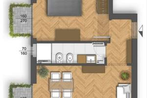 Bilocale al secondo piano: via po