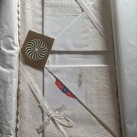 Sopra lenzuolo matrimoniale con 2 federe