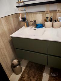 Mobile bagno sospeso DEGHI 46x60 altezza 50 verde