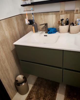 Mobile bagno sospeso DEGHI 46x60 altezza 50 verde