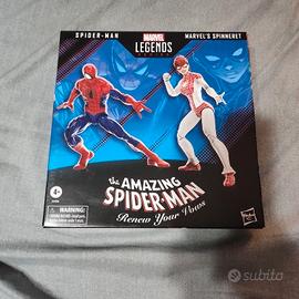 Marvel Legends SPIDERMAN & SPINNERET scatola vuota