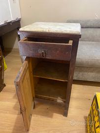 Coppia comodini vintage anni ’50/’60 in legno con