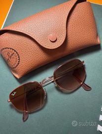 Ray-ban hexagonal flat lenses