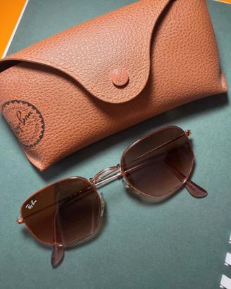 Ray-ban hexagonal flat lenses