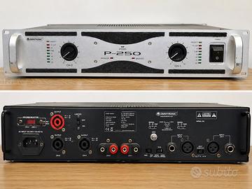 Omnitronic P-250 Amplificatore PA Stereo Rack 19