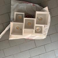 Plafoniera Moderna Bianca + Lampadine incluse