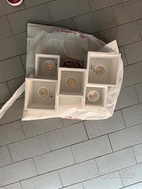 Plafoniera Moderna Bianca + Lampadine incluse