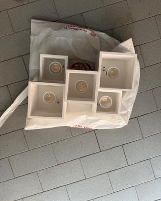 Plafoniera Moderna Bianca + Lampadine incluse