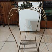 SGABELLO FIORI IN FERRO BATTUTO