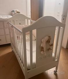 Lettino nanan materasso ortopedico e paracolpi