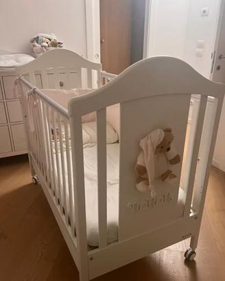 Lettino nanan materasso ortopedico e paracolpi