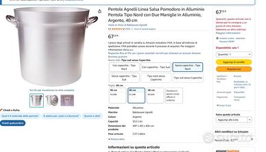 Pentolone per conserve