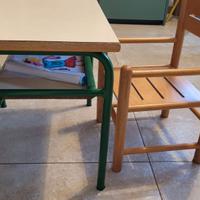 Tavolino e seggioline bambini