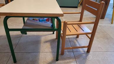 Tavolino e seggioline bambini
