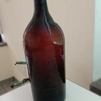 Antico Bottiglione vetro ambrato