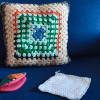 Set nuovo cuscino + 2 presine. Handmade 