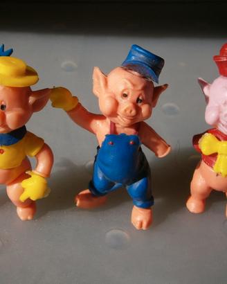 I Tre Porcellini Disney Anni '70 Italtoy Milano 
