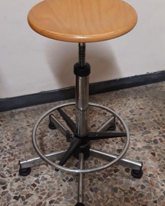 Sgabello vintage da ufficio