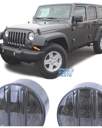 FRECCIE ANTERIORI JEEP WRANGLER JK 07-17 LED NERO 