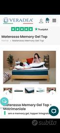 Materasso veradea memory top gel nuovo