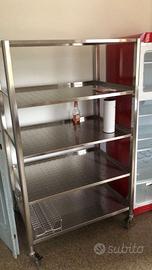 Colonna scaffale dispensa Alpes Inox