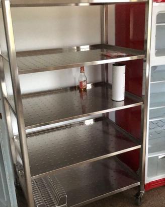 Colonna scaffale dispensa Alpes Inox