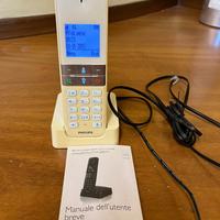 telefono cordless Philips modello D450 bianco