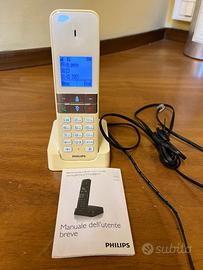 telefono cordless Philips modello D450 bianco