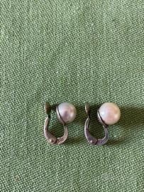 Orecchini argento e perle