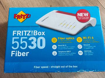 Fritz!Box 5530 Fiber modem router Wi-Fi 6 FTTH 
