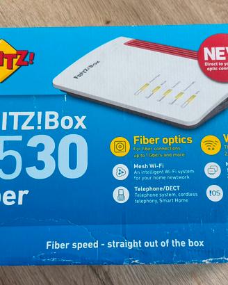 Fritz!Box 5530 Fiber modem router Wi-Fi 6 FTTH 