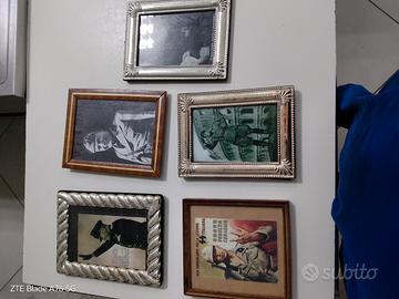 cartoline in cornice di mussolini 