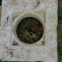 Antico Coperchio In Pietra Blu per Pozzo.