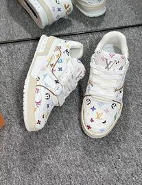 Sneakers basse con lacci da uomo