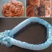Fascia per ricci senza calore e chignon sintetico
