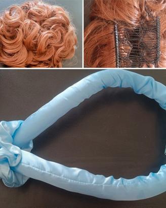 Fascia per ricci senza calore e chignon sintetico