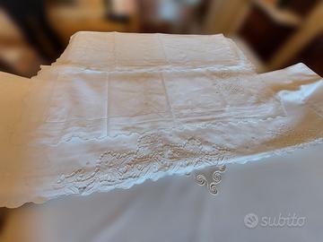 Lenzuolo Matrimoniale Lino Purissimo anni 80