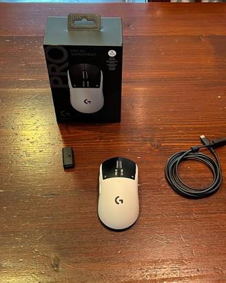 Mouse logitech g pro x2 superstrike eclisse lunare