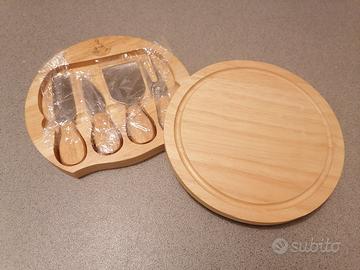 Tagliere set 4 coltelli formaggio Parmareggio