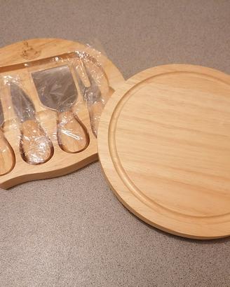 Tagliere set 4 coltelli formaggio Parmareggio