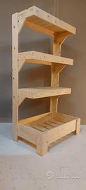 scaffale legno arredo casa design legno vetrina