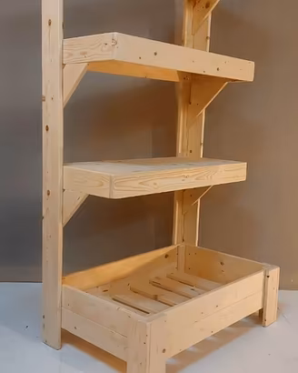 scaffale legno arredo casa design legno vetrina