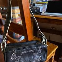 Piccola borsa Phard nera e bianca anni '90