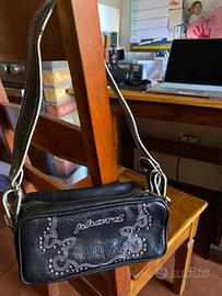 Piccola borsa Phard nera e bianca anni '90